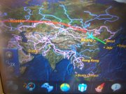 trasa letu do Soulu