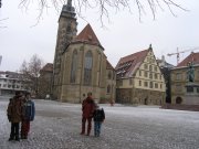 zima ve Stuttgartu