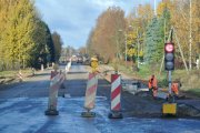 naše cesta z Daugavpills do Rigy podél  litevských hranic