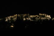 noční Akropole po turnaji